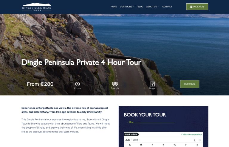 Dingle Peninsula Tour for Exotic Sea Views & Archaeological Sites 2024